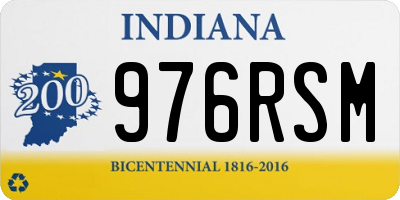 IN license plate 976RSM