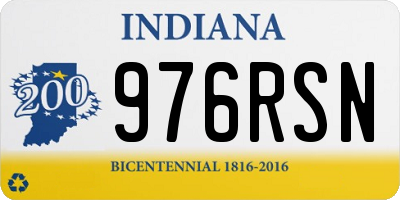 IN license plate 976RSN