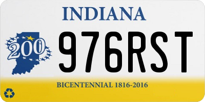 IN license plate 976RST