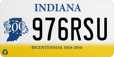 IN license plate 976RSU