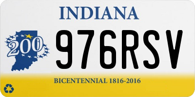 IN license plate 976RSV