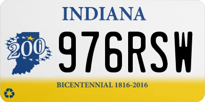 IN license plate 976RSW