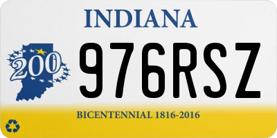 IN license plate 976RSZ