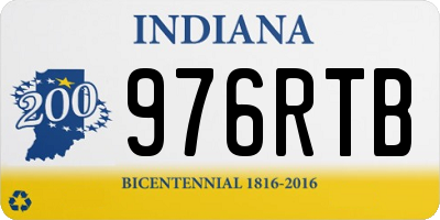 IN license plate 976RTB