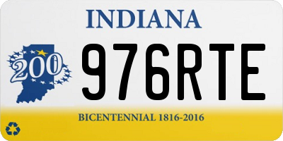 IN license plate 976RTE