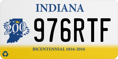 IN license plate 976RTF