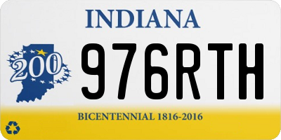 IN license plate 976RTH
