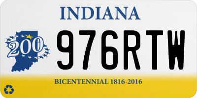 IN license plate 976RTW