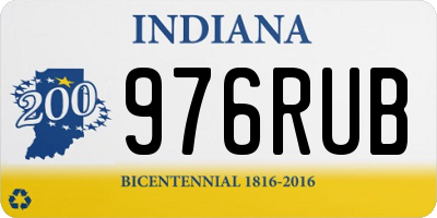 IN license plate 976RUB