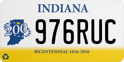 IN license plate 976RUC