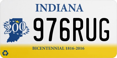 IN license plate 976RUG