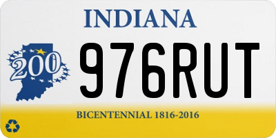 IN license plate 976RUT