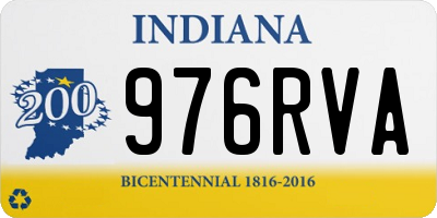 IN license plate 976RVA