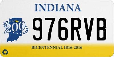 IN license plate 976RVB