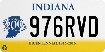 IN license plate 976RVD