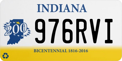 IN license plate 976RVI