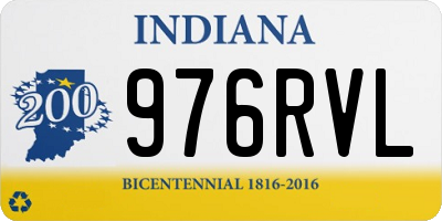 IN license plate 976RVL