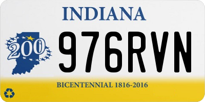IN license plate 976RVN