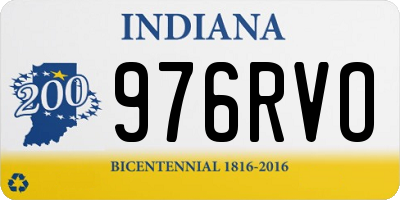 IN license plate 976RVO