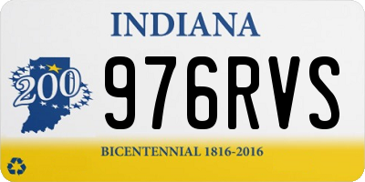 IN license plate 976RVS