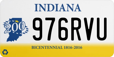 IN license plate 976RVU