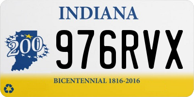IN license plate 976RVX
