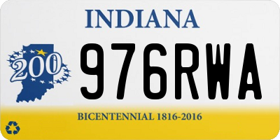 IN license plate 976RWA