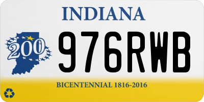 IN license plate 976RWB