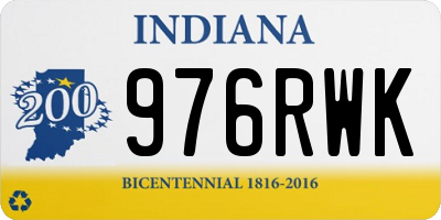 IN license plate 976RWK