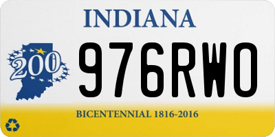 IN license plate 976RWO