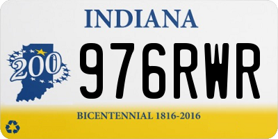 IN license plate 976RWR