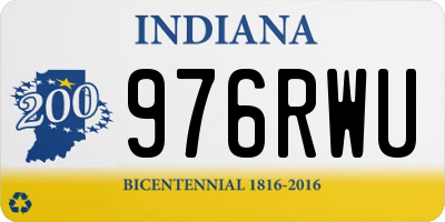 IN license plate 976RWU