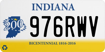 IN license plate 976RWV