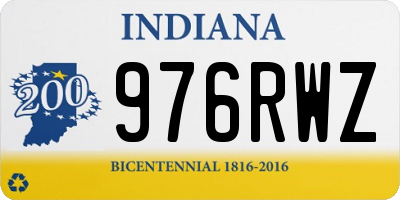 IN license plate 976RWZ