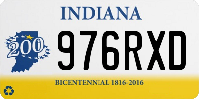 IN license plate 976RXD