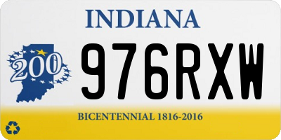 IN license plate 976RXW