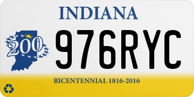 IN license plate 976RYC