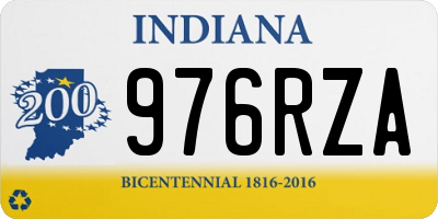 IN license plate 976RZA