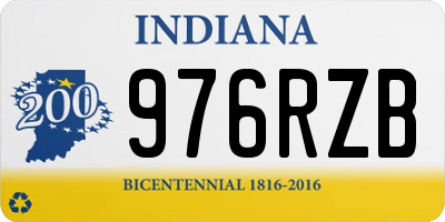 IN license plate 976RZB
