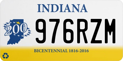 IN license plate 976RZM