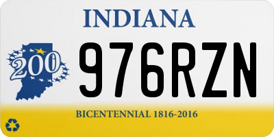 IN license plate 976RZN