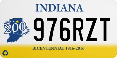 IN license plate 976RZT