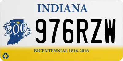 IN license plate 976RZW