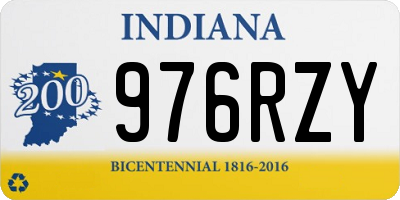 IN license plate 976RZY