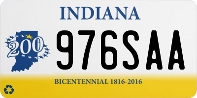 IN license plate 976SAA