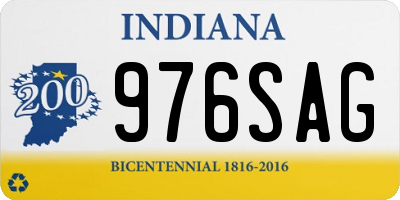 IN license plate 976SAG