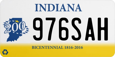 IN license plate 976SAH