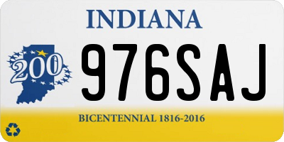IN license plate 976SAJ