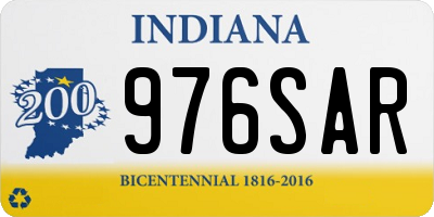 IN license plate 976SAR
