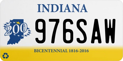 IN license plate 976SAW